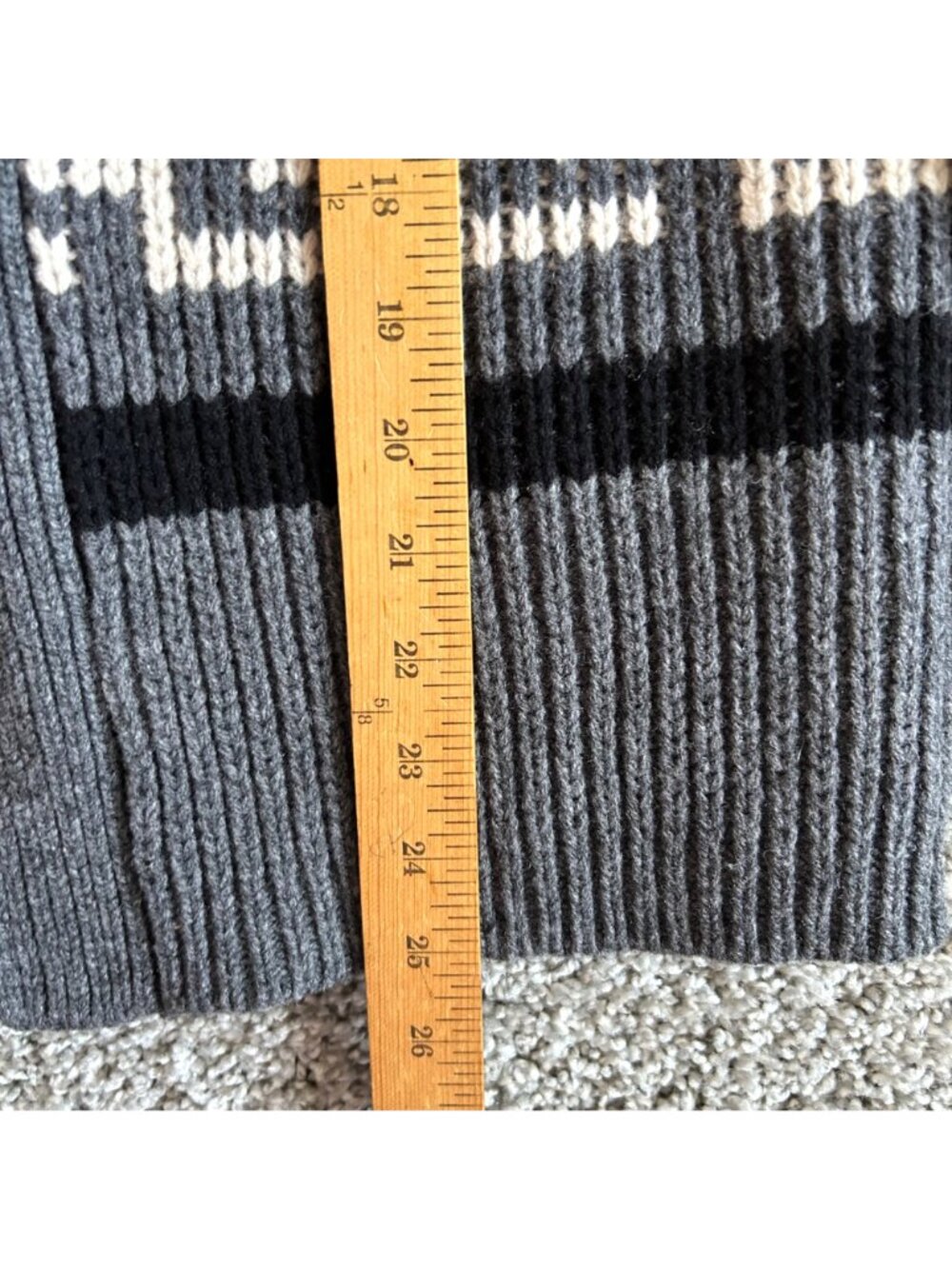 Pendleton Men's Sz XS Geometric Lambswool Zip Cardigan Sweater - Picture 6 of 9